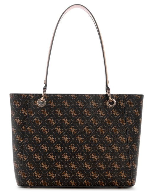 Guess Black Noelle Ii Medium Tote Bag
