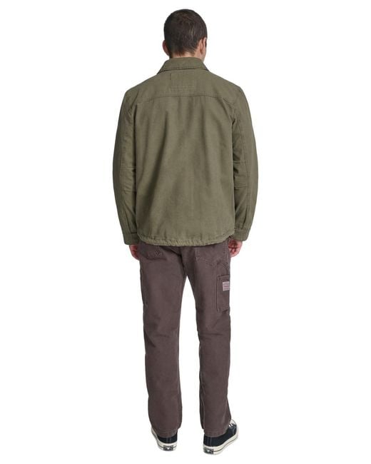 Levi's Green Cotton Canvas Field Jacket for men