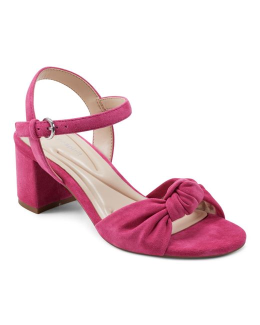 Easy Spirit Pink Danica Block Heel Open Toe Dress Sandals