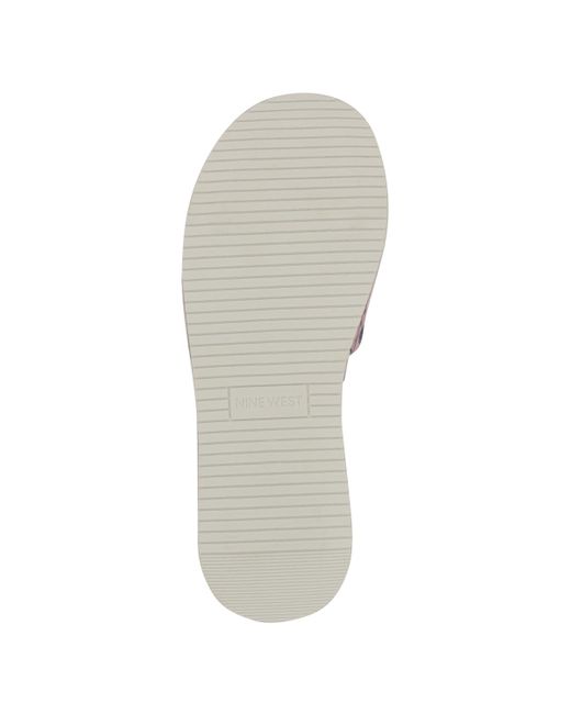 Nine West Pink Copen Slip-on Platform Wedge Sandals