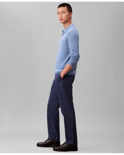 Calvin Klein Blue Regular Fit Trouser Pants for men