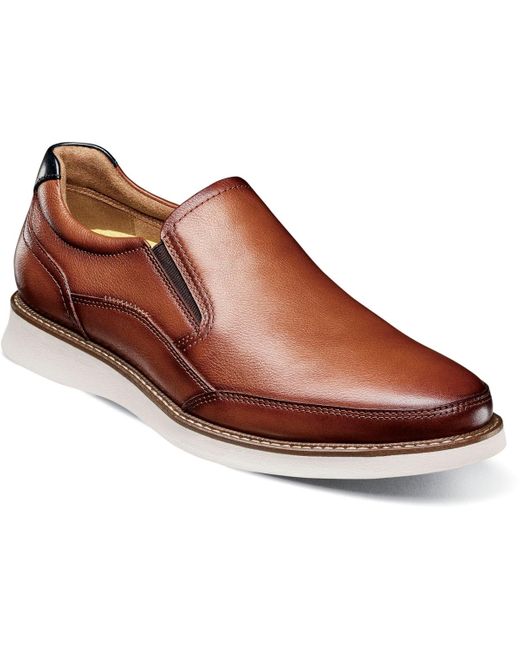 Florsheim Brown Launch Moc Toe Slip On Sneaker for men