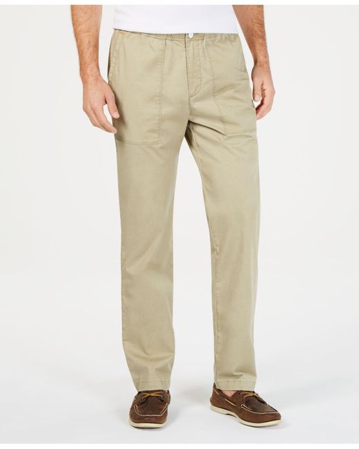 big and tall elastic waist cargo pants