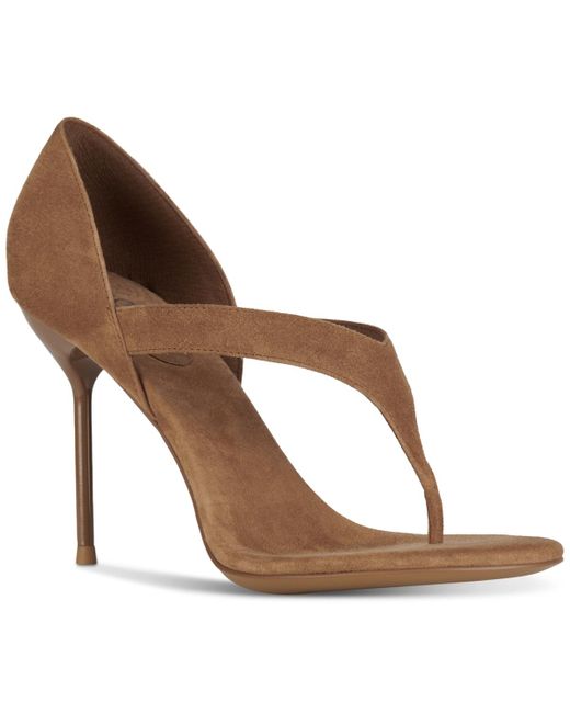 Jeffrey Campbell Rhian Heels in Beige Suede (As Worn by Yung Miami)
