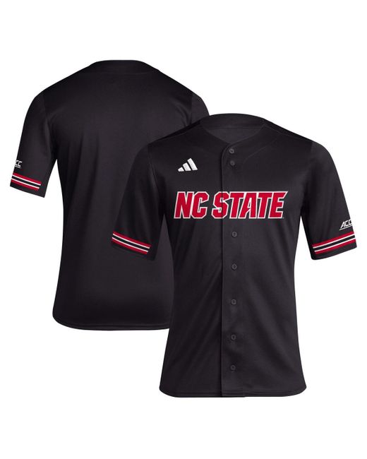 Adidas Black Nc State Wolfpack Replica Baseball Jersey for men