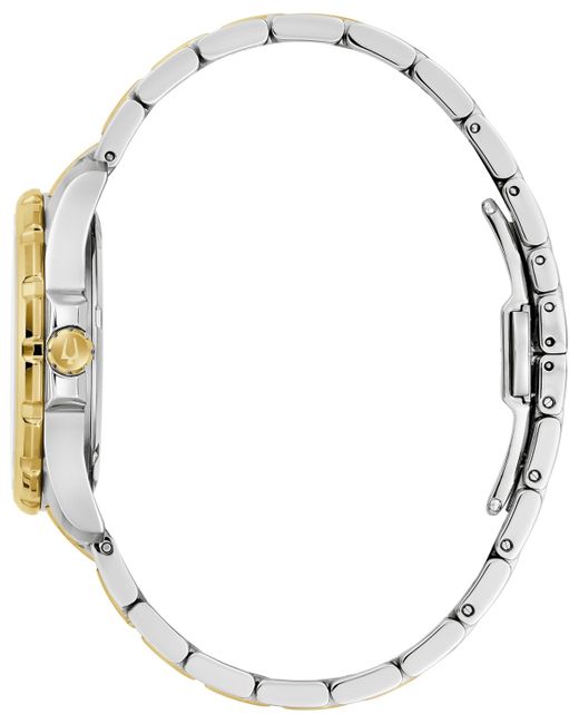 Bulova Metallic Marine Star Diamond Accent Stainless Steel Bracelet Watch 36mm