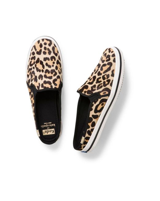 keds double decker mule leopard