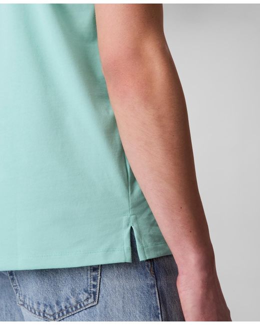 Calvin Klein Green Regular-fit Smooth Cotton Monogram Logo Polo Shirt for men