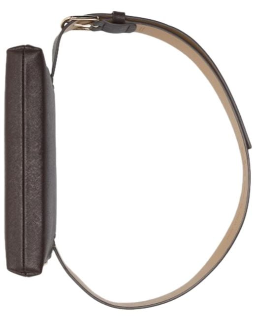 Kate Spade Brown Zip Embossed Logo Belt Bag