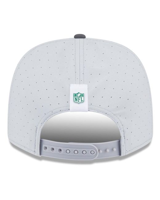 KTZ Gray/graphite Green Bay Packers 2025 Nfl Training Camp 9seventy Adjustable Hat for men
