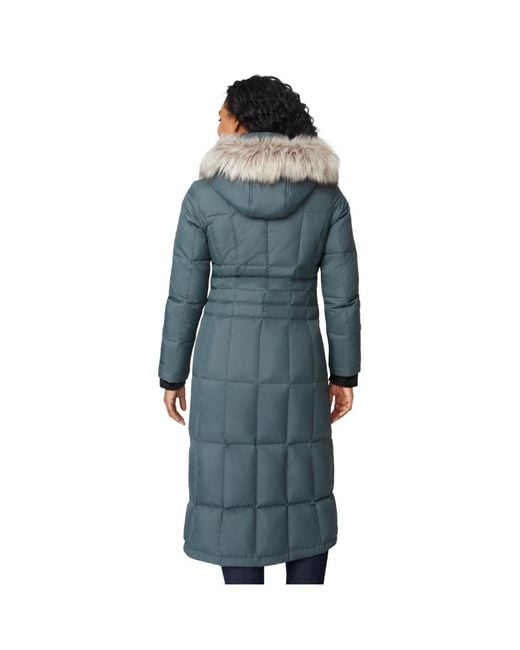 Free Country Blue Full Length Splendor Down Jacket