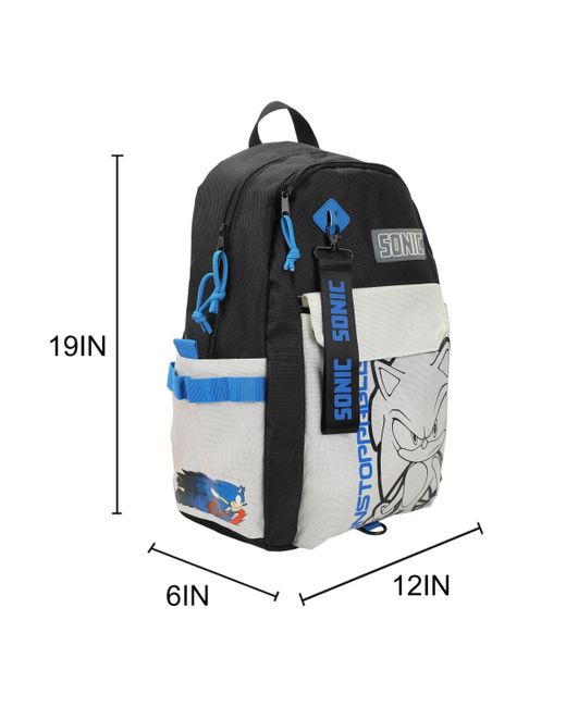 Sonic The Hedgehog Black Art 19" Backpack