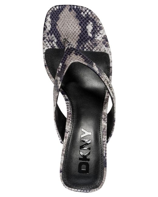 DKNY Black Mackey Slip-on Sandals