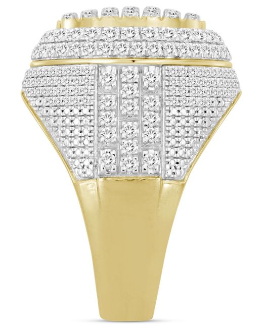 Av Diamonds Gray Diamond Multi Cluster Multirow Ring (2 Ct. T.w. for men