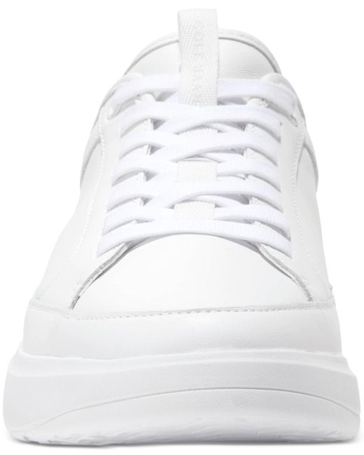 Cole Haan White Grandprã ̧ All Day Leather Lace-up Court Sneakers for men