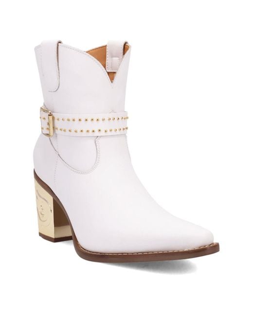 Dingo White Milano Leather Bootie
