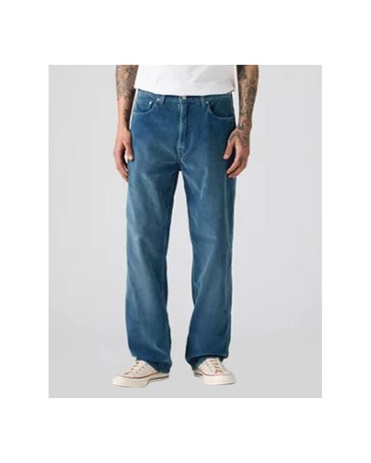Levi's Blue 565 Loose Straight Leg Jeans for men