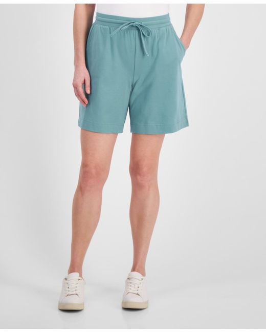 Style & Co. Blue Mid Rise Sweatpant Shorts