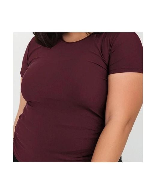 Calypsa Purple Plus Size Adele Swim Top