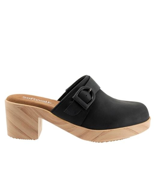 Softwalk® Black Ferrara Clog
