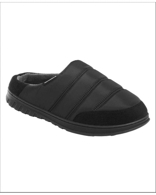 Weatherproof Black Nylon Puffer Clog for men