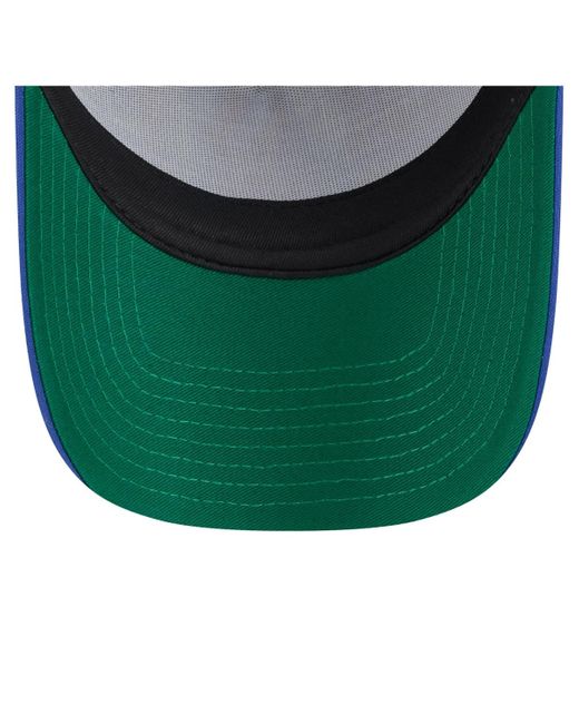KTZ Blue White/royal Atlanta Braves Trucker A-frame 9forty Adjustable Hat for men