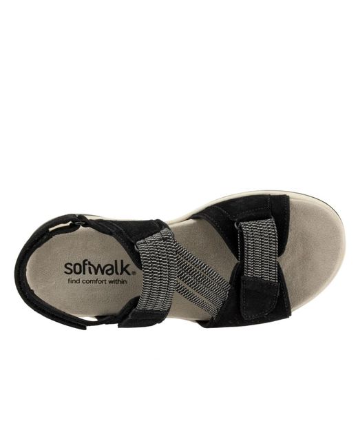 Softwalk® Black Oahu Sandal