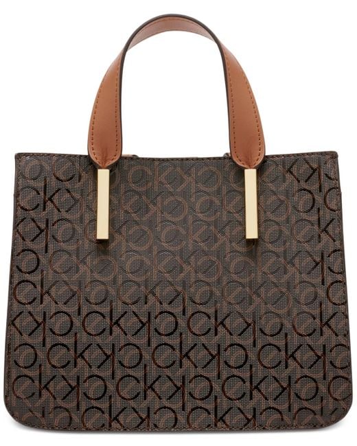 Calvin Klein Black Audrey Signature Convertible Crossbody