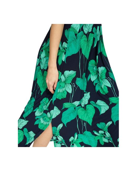 Tommy Hilfiger Metallic Floral Empire-waist Maxi Dress