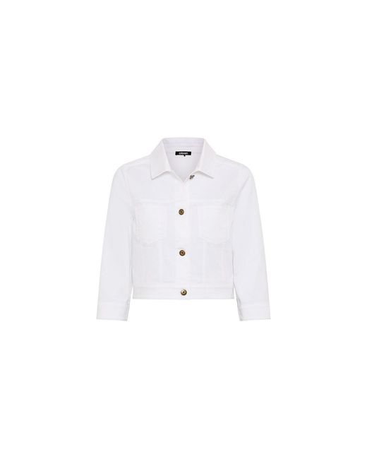 Olsen White Cropped Jacket