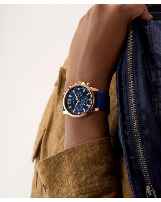 Guess Blue Multifunction Silicone Watch