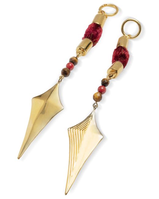 Nectar Nectar New York Metallic 18k Gold-plated Lanza Dangle Drop Earrings