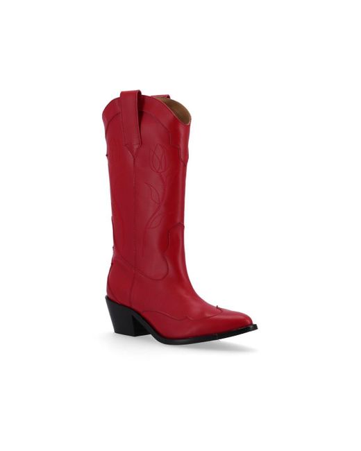 Alohas Red Liberty Leather Boots
