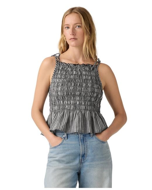 Levi's Blue Monaco Sleeveless Blouse