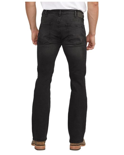 Silver Jeans Co. Black Jace Slim Fit Bootcut Jeans for men