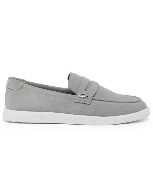 Lacoste Gray Cochet Casual Slip-on Loafers for men