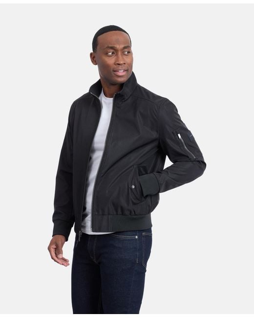 Calvin Klein Blue Ripstop Bomber Jacket for men