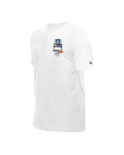 KTZ White Cc Sabathia New York Yankees 2025 National Baseball Hall Of Fame Grapefruit Chair T-shirt for men