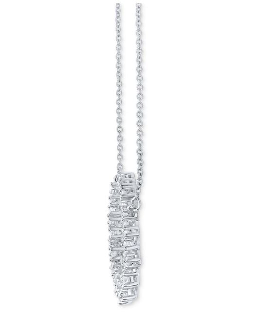 Macy's Metallic Diamond Scattered Necklace (3/8 Ct. T.w.