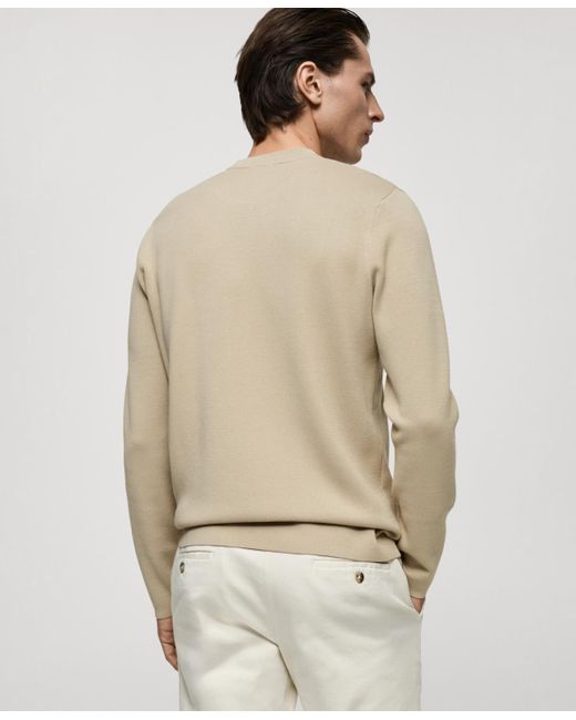 Mango Natural Regular-fit Knit Sweater for men
