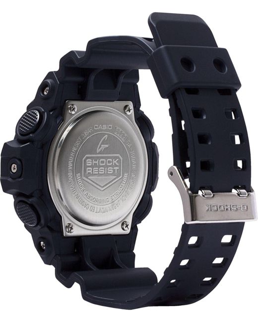 g shock black resin strap watch