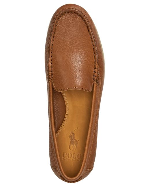 Polo Ralph Lauren Brown Merton Leather Venetian Loafers for men