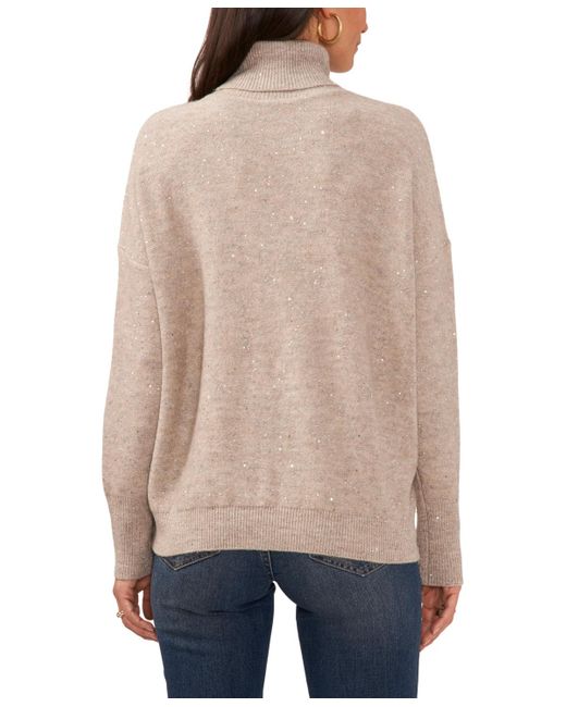 Sequin turtleneck deals sweater
