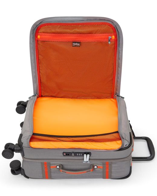Kipling Gray Spontaneous Small Carry On Wheeled luggage