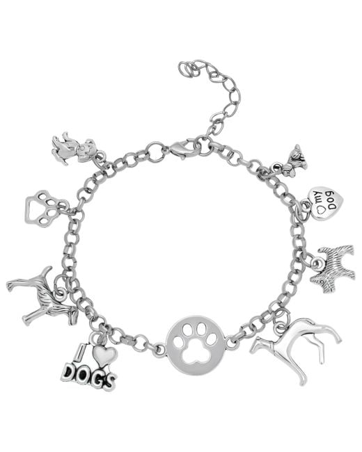 Macy s Dog Lover Charm Bracelet in Metallic Lyst