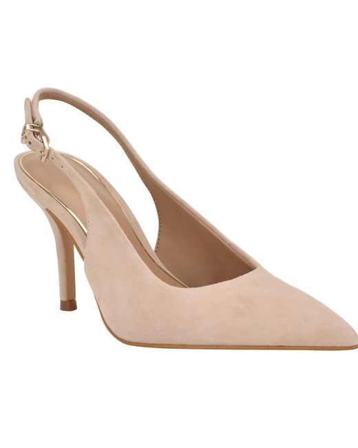 Guess Natural Princelsa Pointed Toe Slingback Pumps