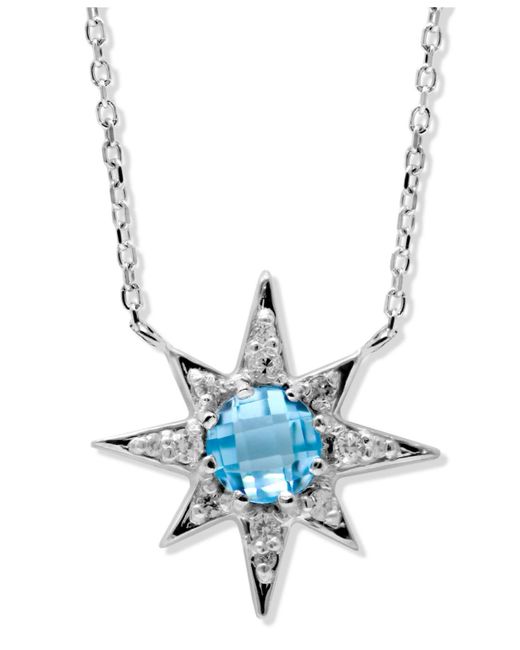 Anzie Blue Aztec Mini Starburst Necklace