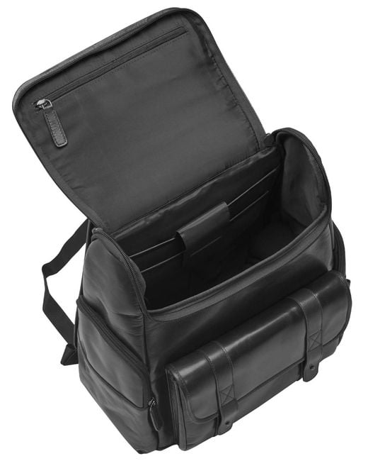 Mancini Black Buffalo Backpack for men