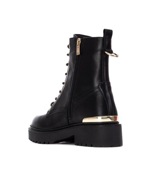 Xti Black Combat Booties By