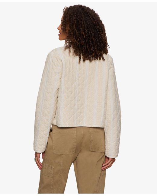 Sanctuary White Crafted Coco Quilted Button-front Jacket
